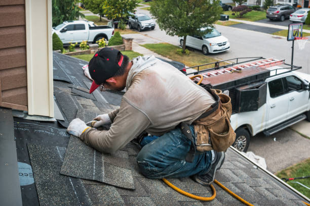 Professional Roofing technician working in Casanova, VA